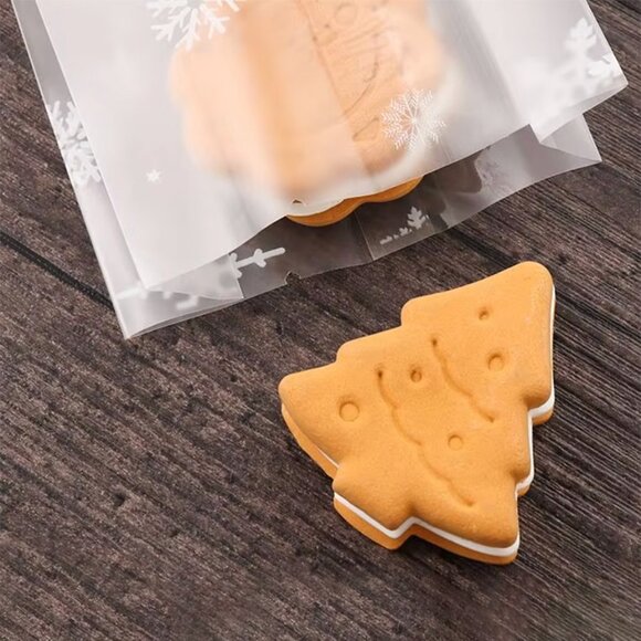 Christmas Plastic Treat Bags Snowman (10PCS) - Picture 2 of 8